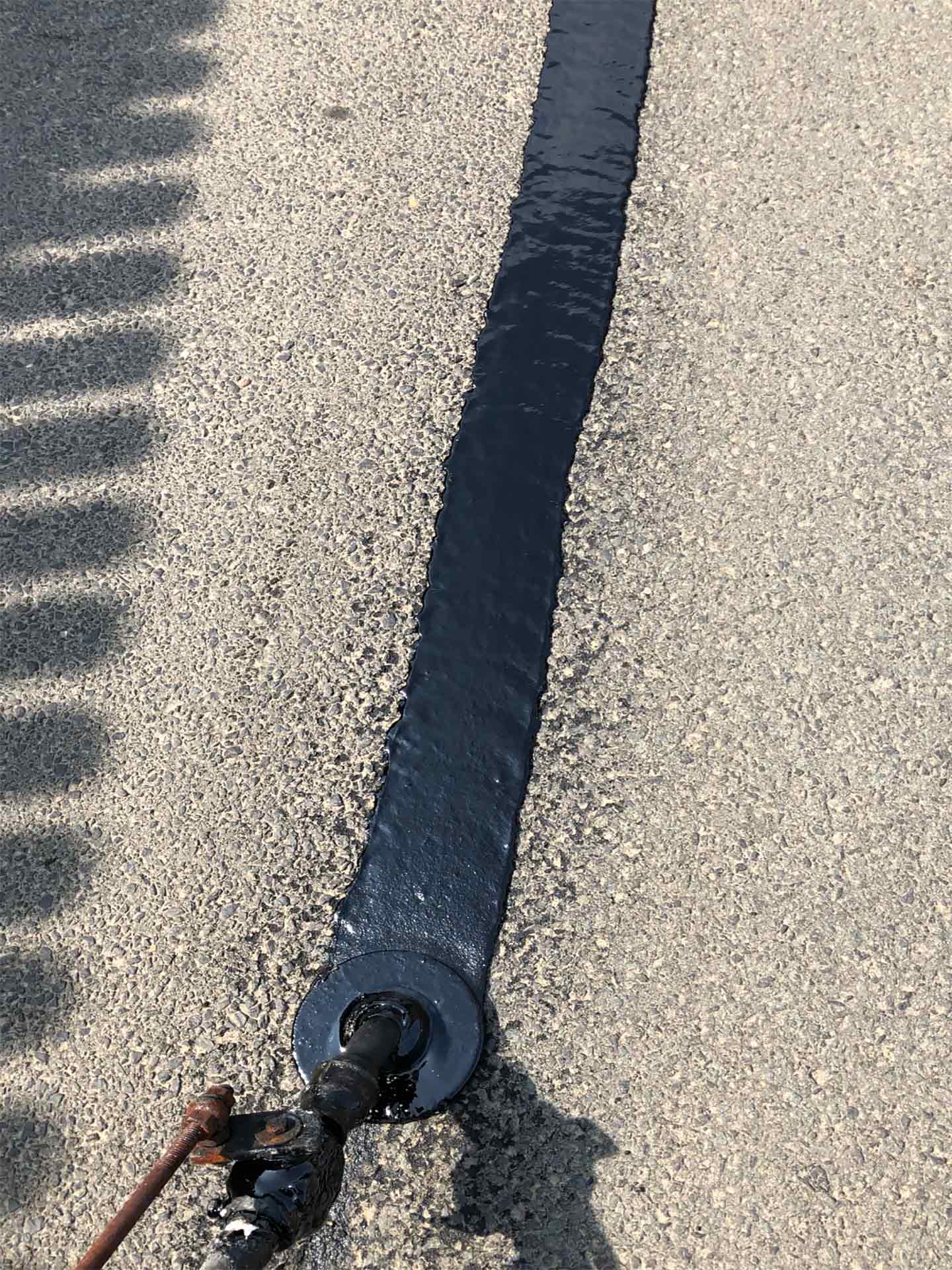 Asphalt-Risssanierung Arbeitsfotos Astek